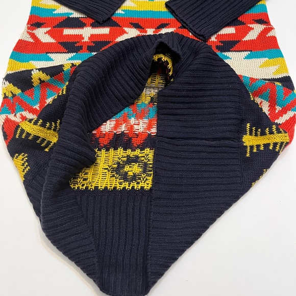 Jessica Simpson Women’s Western Boho Print  Long Sleeve Knit Sweater Dress M - Picture 7 of 16